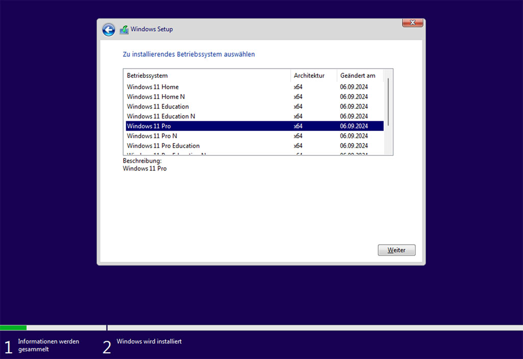 Windows Setup - Windows 11 Pro