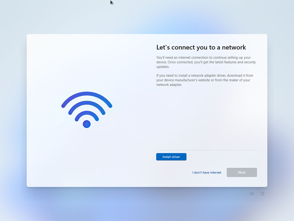 Windows setup - I don't have internet